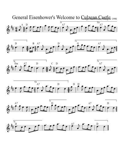 General Eisenhower's Welcome to Culzean Castle (Version 2)