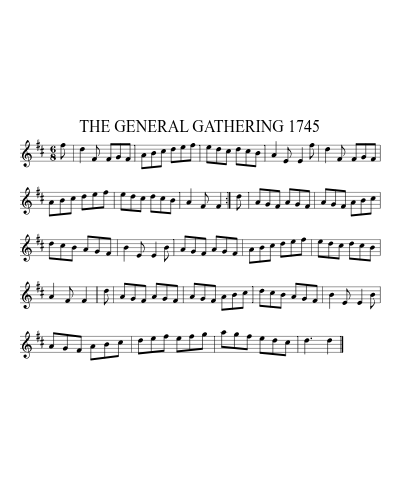 THE GENERAL GATHERING 1745 (Version 2)
