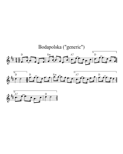 Bodapolska ("generic")