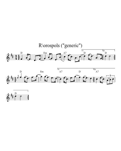 R\orospols ("generic")