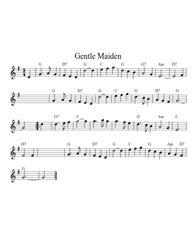 Gentle maiden (Version 3)