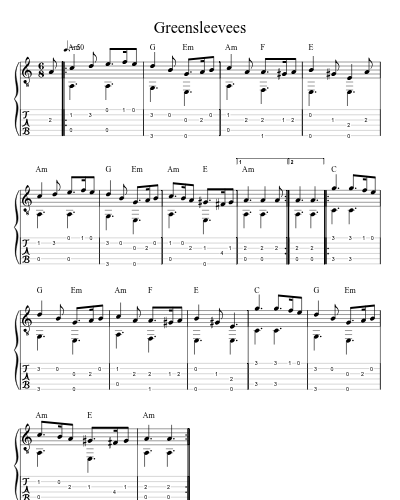 Greensleeves preview