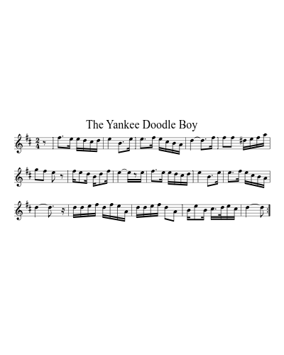 The Yankee Doodle Boy sheet music preview