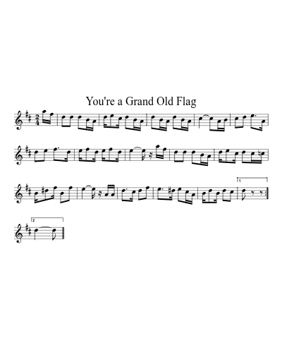 You're a Grand Old Flag