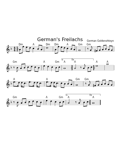 German's Freilachs (Version 3)