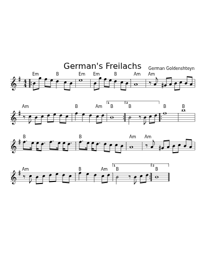 German's Freilachs (Version 6)