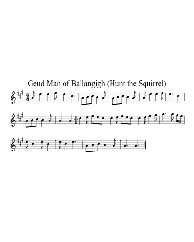 Geud Man of Ballangigh (Hunt the Squirrel)