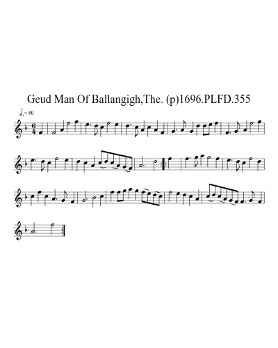 Geud Man Of Ballangigh,The. (p)1696.PLFD.355 sheet music preview