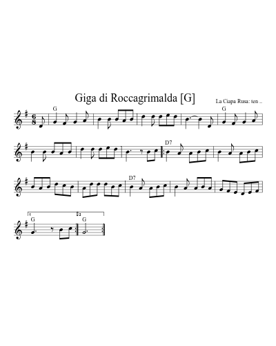 Giga di Roccagrimalda   [G]