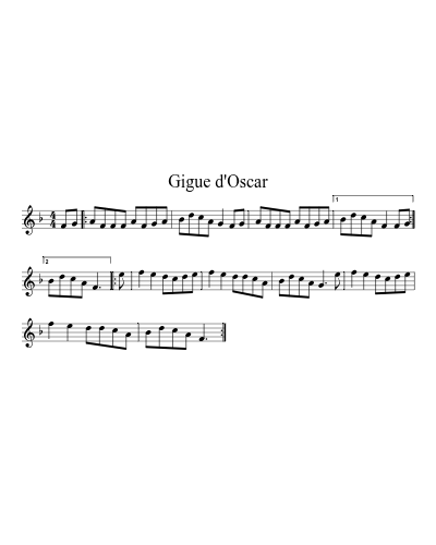 Gigue d'Oscar