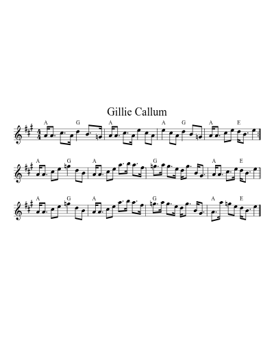 Gillie Callum (Version 2)