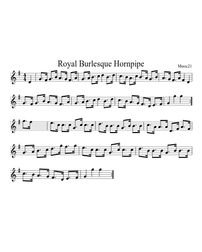 Royal Burlesque Hornpipe