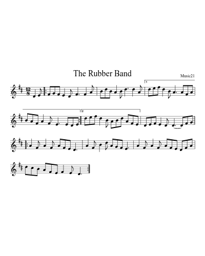 The Rubber Band sheet music preview