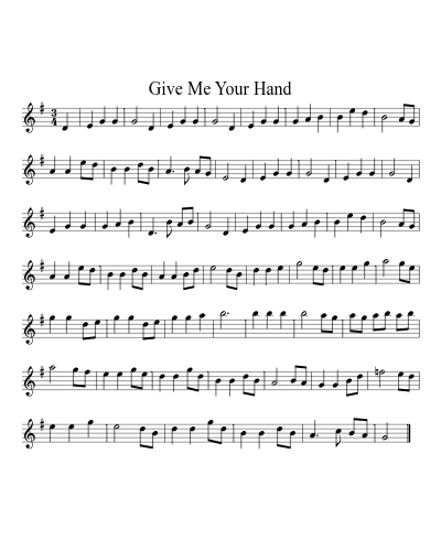 Give Me Your Hand (Version 11)