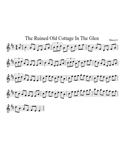 The Ruined Old Cottage In The Glen