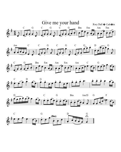 Give Me Your Hand (Version 12)