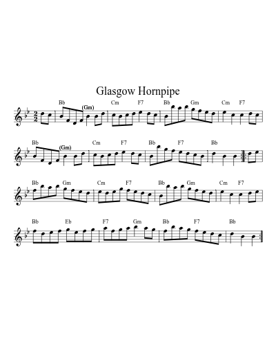 Glasgow Hornpipe (Version 2)