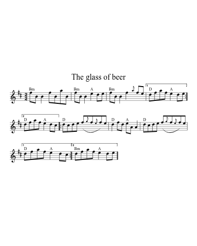 The glass of beer (Version 8)