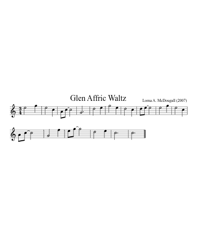 Glen Affric Waltz (Version 2)