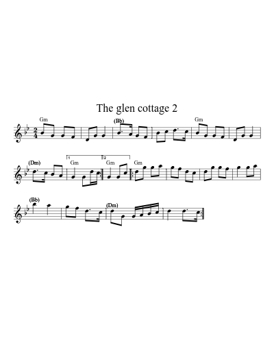 The glen cottage 2 (Version 2) sheet music preview