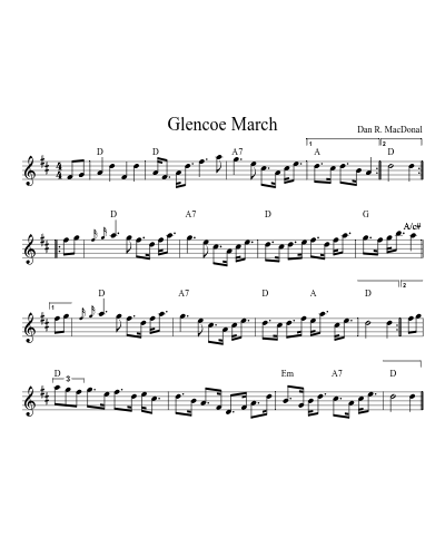Glencoe March (Version 5)