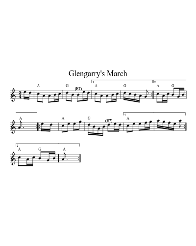 Glengarry's March (Version 5)