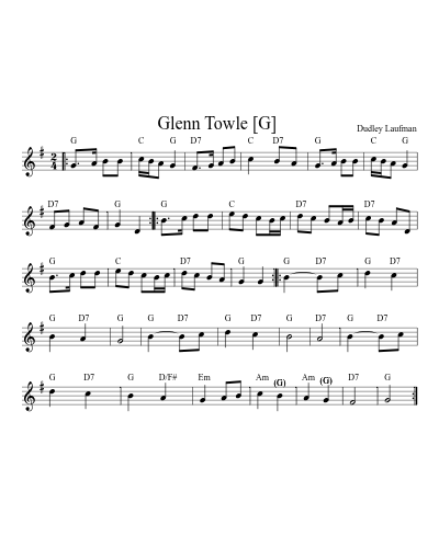 Glenn Towle  [G] (Version 4) sheet music preview