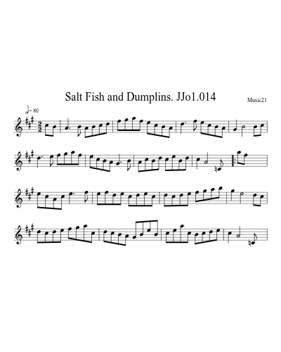 Salt Fish and Dumplins. JJo1.014 preview