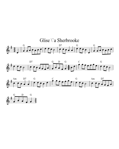 Glise \`a Sherbrooke (Version 2)