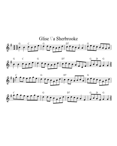 Glise \`a Sherbrooke (Version 4)