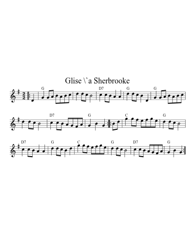 Glise \`a Sherbrooke (Version 5)