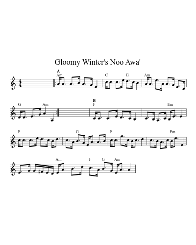 Gloomy Winter's Noo Awa'