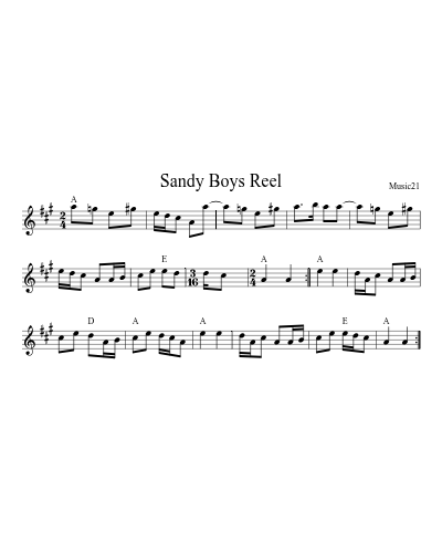 Sandy Boys Reel