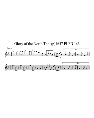 Glory of the North,The. (p)1657.PLFD.143