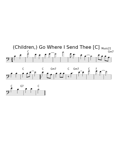 (Children,) Go Where I Send Thee    [C] preview