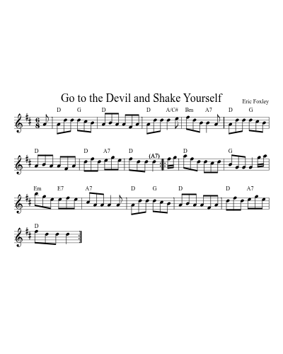 Go To The Devil And Shake Yourself (Version 4) sheet music preview
