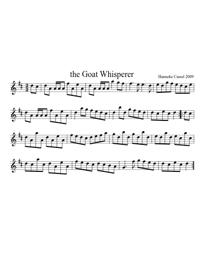 the Goat Whisperer sheet music preview