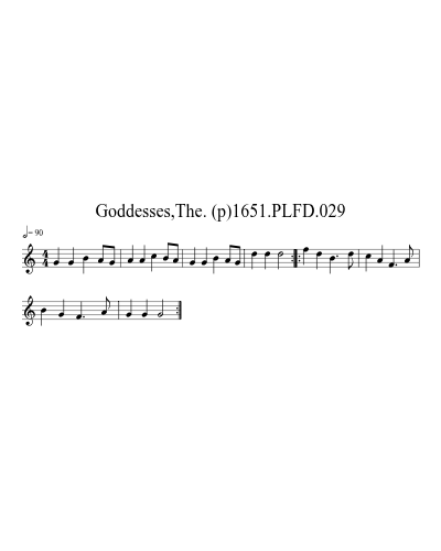 Goddesses,The. (p)1651.PLFD.029 sheet music preview