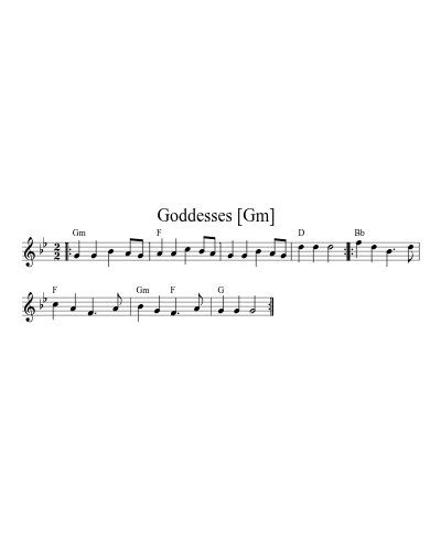 Goddesses   [Gm]