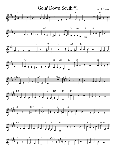 Goin' Down South #1 (Version 2)