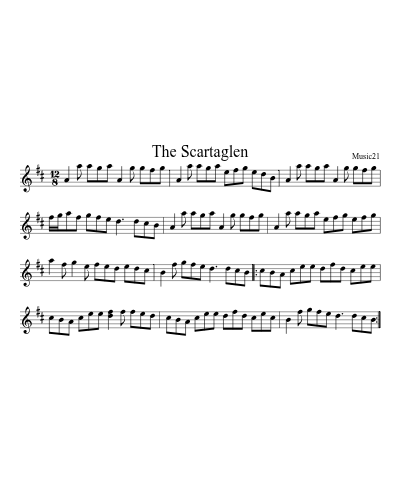 The Scartaglen sheet music preview