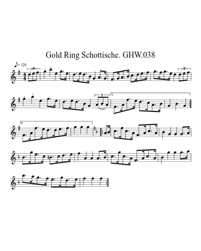 Gold Ring Schottische. GHW.038 (Version 2)