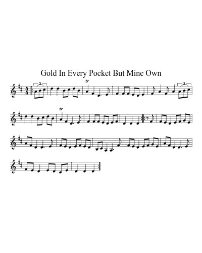 Gold In Every Pocket But Mine Own (Version 3) preview
