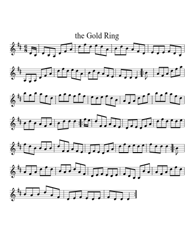 The Gold Ring (Version 6) sheet music preview