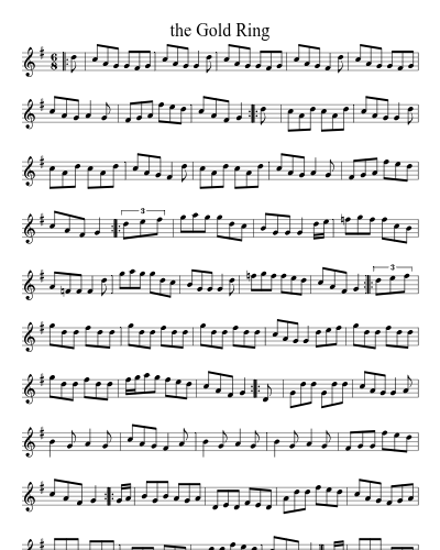 The Gold Ring (Version 7) sheet music preview