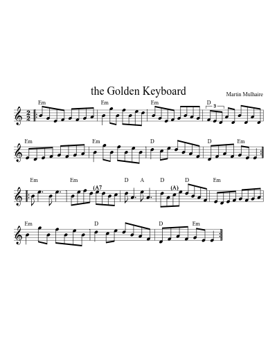The Golden Keyboard (Version 6)
