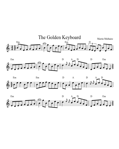 The Golden Keyboard (Version 7)