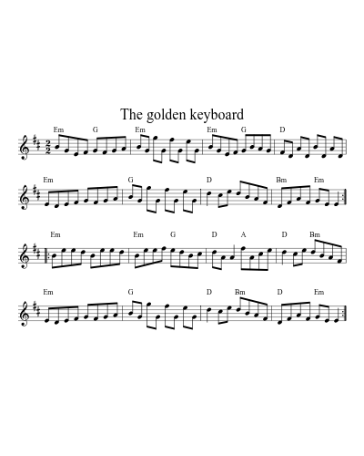 The Golden Keyboard (Version 8)