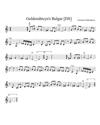 Goldenshteyn's Bulgar   [Dfr]