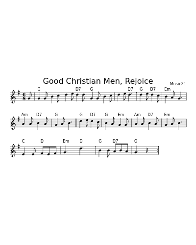Good Christian Men, Rejoice